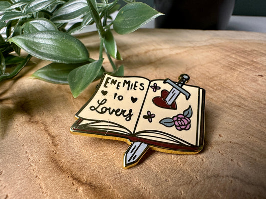 Enemies to Lovers Romance Trope Enamel Pin