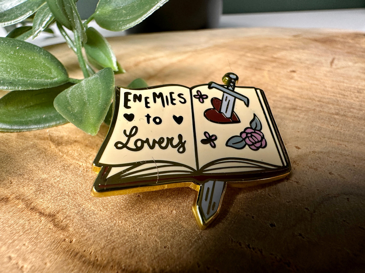 Enemies to Lovers Romance Trope Enamel Pin
