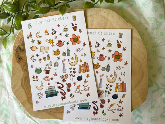 Journal Stickers Sticker Sheet