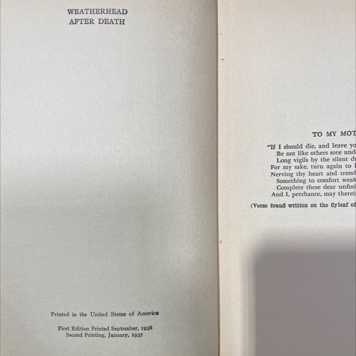 cad after death a popular statement of the modern christian view of life beyond the grave with a questionnaire for