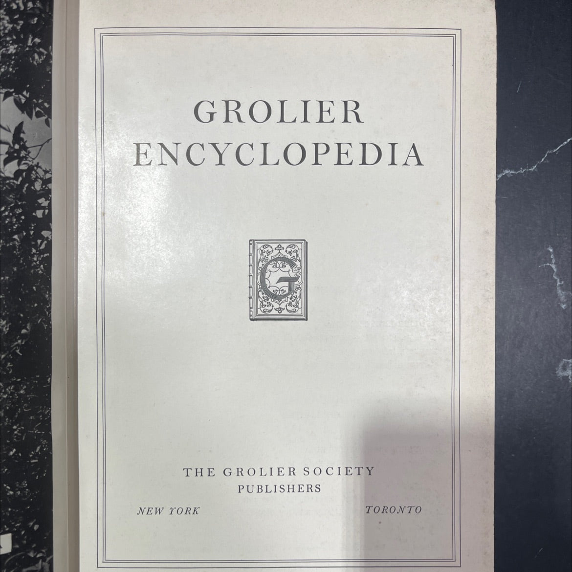grolier encyclopedia book, by the grolier society, 1954 Hardcover