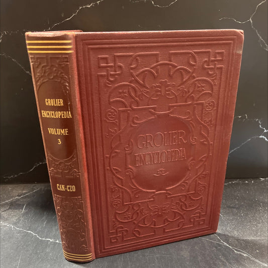 grolier encyclopedia book, by the grolier society, 1954 Hardcover