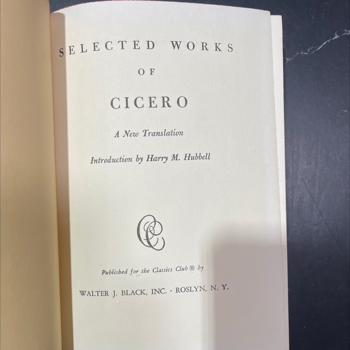 selected works of cicero book, by cicero, 1948 Hardcover