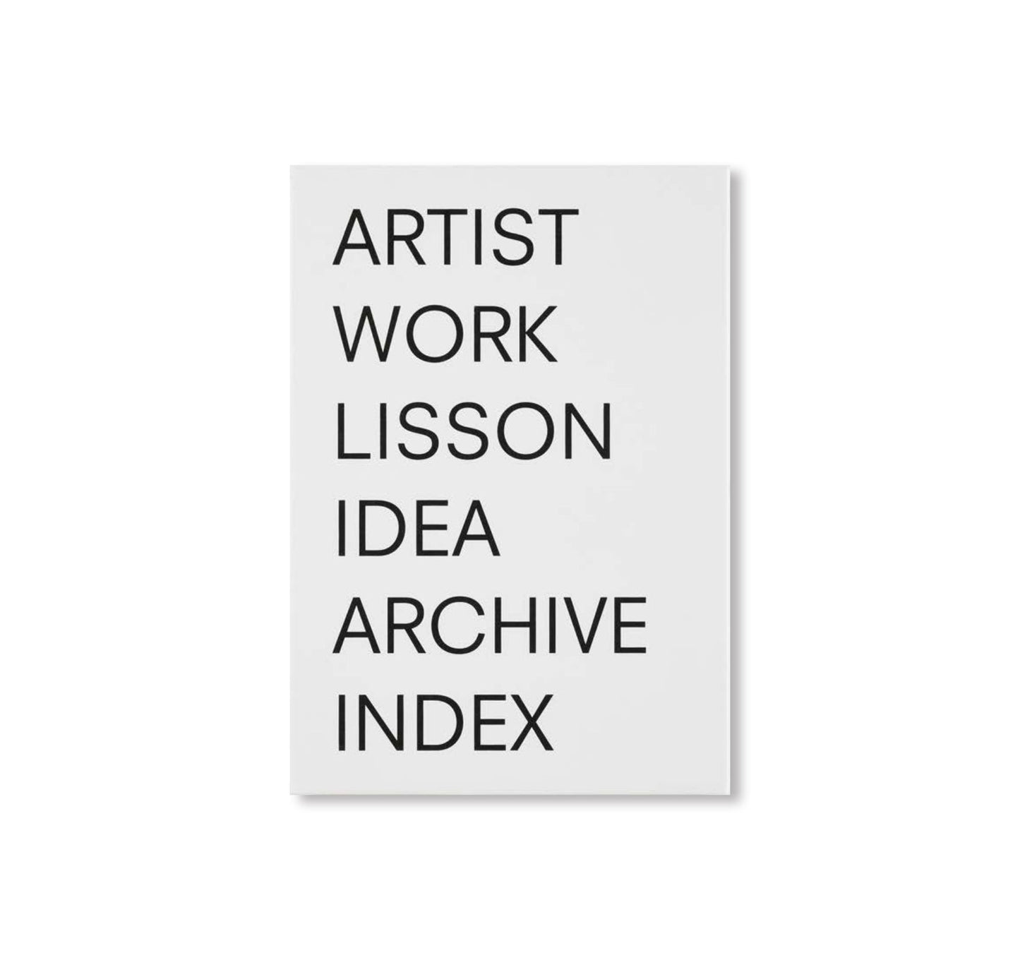 ARTIST | WORK | LISSON by Christian Jankowski [SPECIAL HANDMADE EDITION]